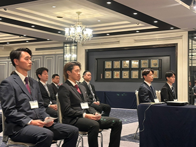 入社式の様子